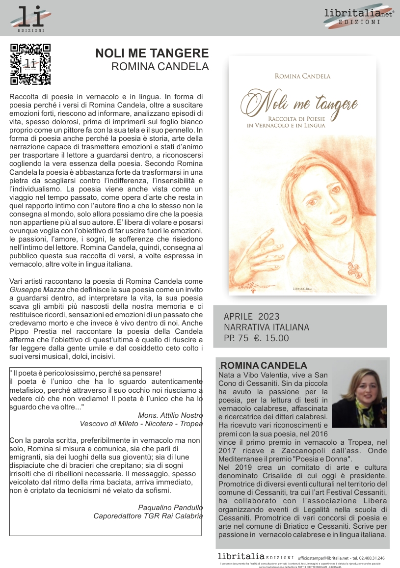 Noli me tangere - raccolta di poesie in vernacolo e in lingua - immagine 2